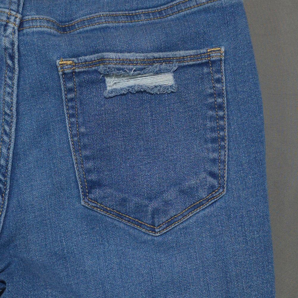 Arizona Jean Co Womens Size 7 Mid Rise Skinny Distressed Ripped Denim Jeans - Picture 12 of 12